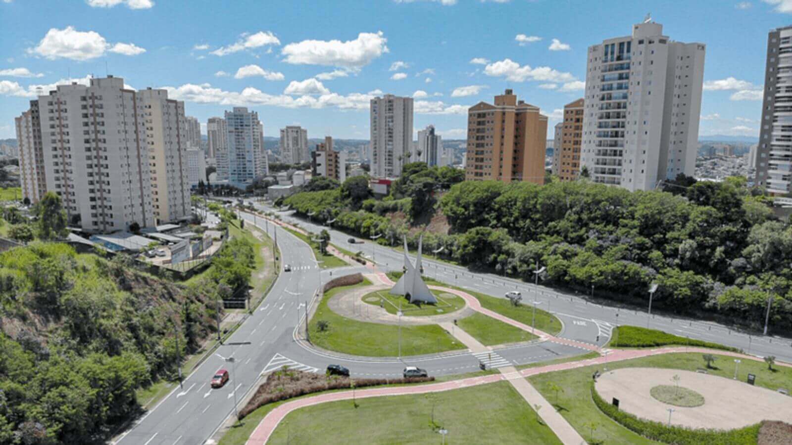 Foto aérea de Jundiaí