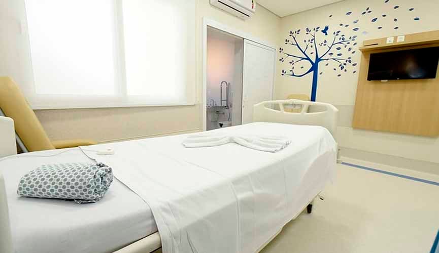 Ala feminina do Hospital São Vicente ganha mais 8 quartos novos