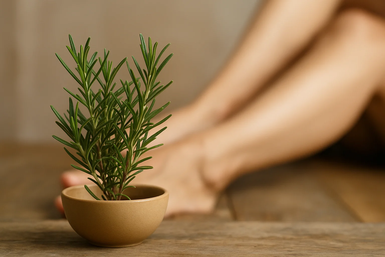 Alecrim para melhorar a circulação e aliviar dores nas pernas