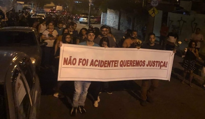Amigos e familiares de Thamyres Jacinto protestam e pedem justiça em Jundiaí