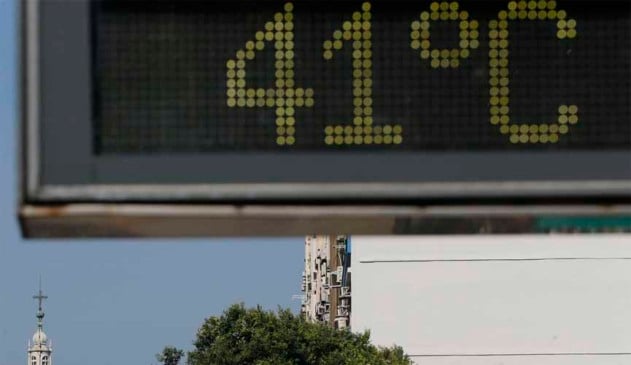 termômetro marcando 41ºC