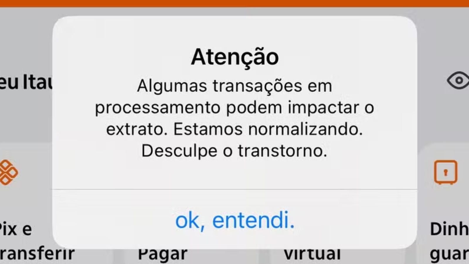 Print aplicativo Itaú