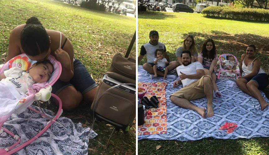 Após vaquinha para comprar oxigênio portátil, criança aproveita parque pela primeira vez 1