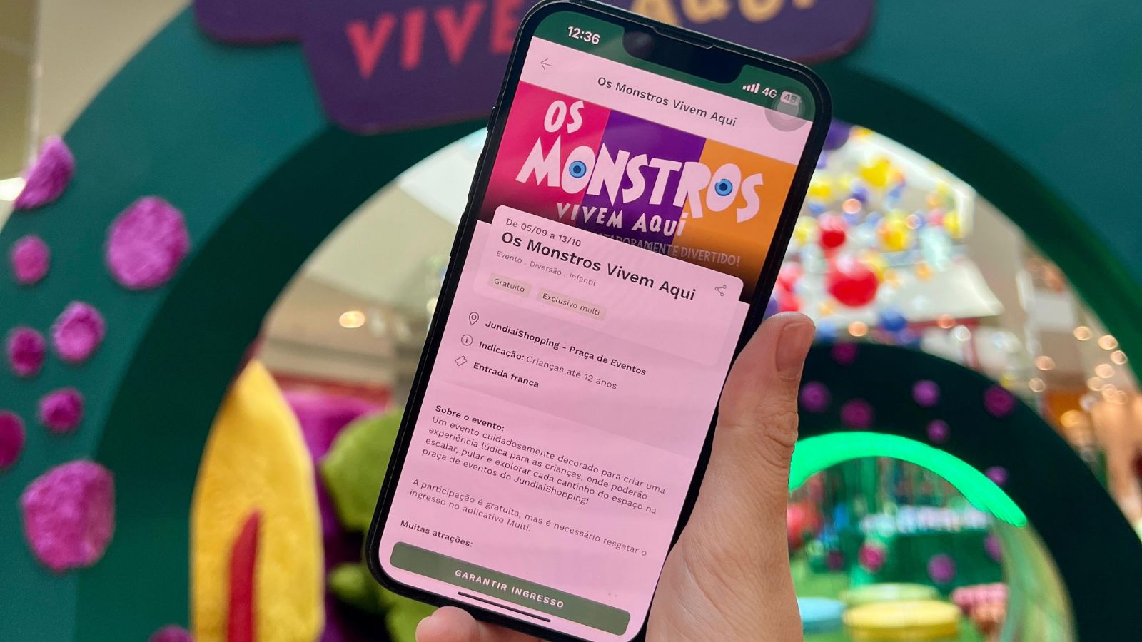 Aplicativo integrado ao "Monstros invadem o JundiaíShopping"