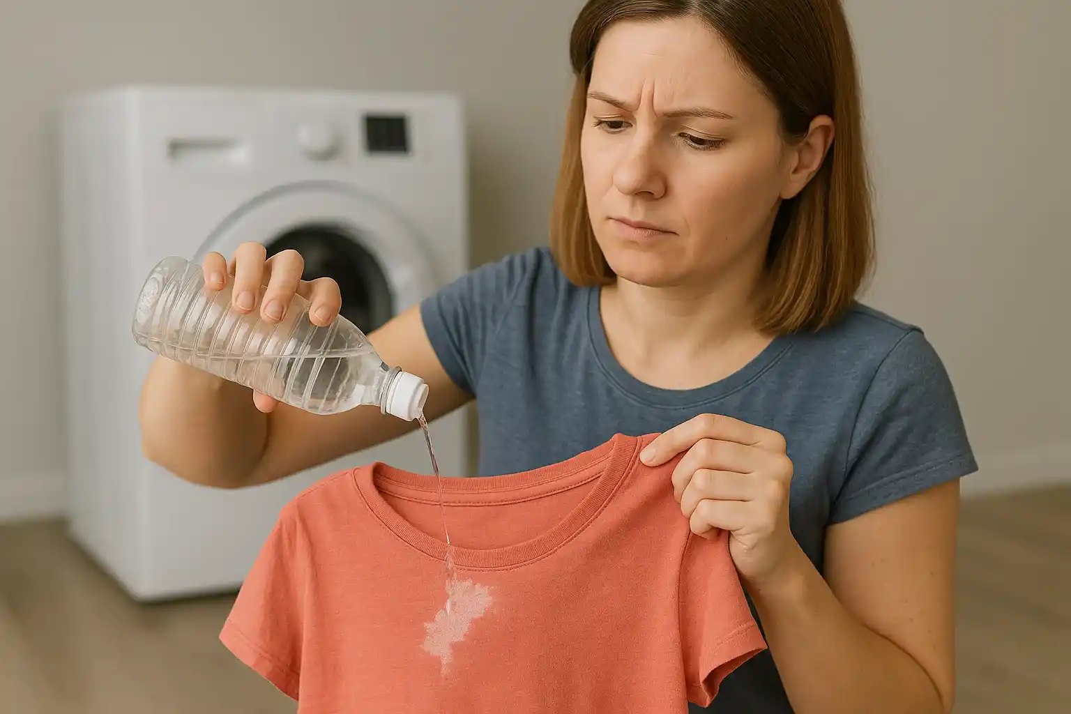 Aprenda como tirar mancha de cloro da roupa colorida usando vinagre
