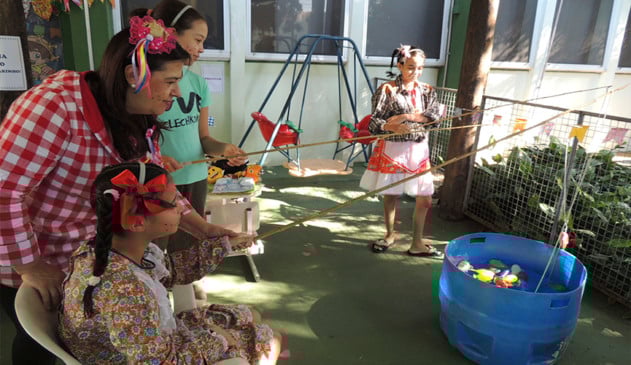 Arraia anima brinquedoteca do Hospital Universitário