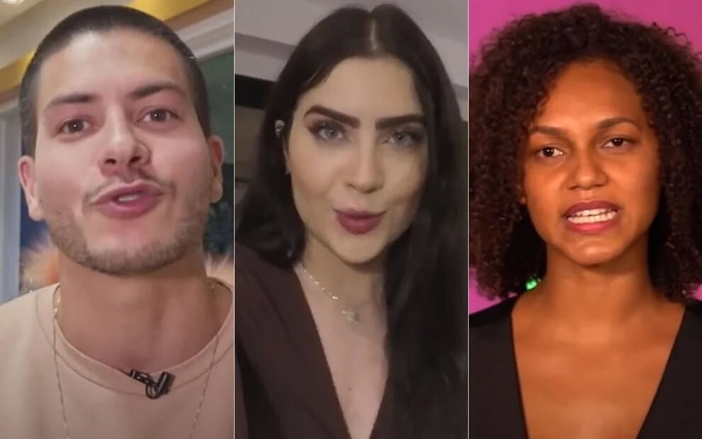 Arthur Aguiar, Jade Picon e Jessilane formam o sétimo paredão do BBB22
