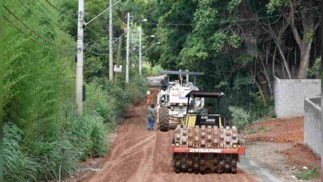 Avenida Guilherme Porcari já está com 40% de conclusão na execução das obras (Foto: Prefeitura de Jundiaí)