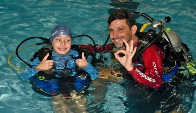 15 atletas do Peama participaram da atividade da NAUI