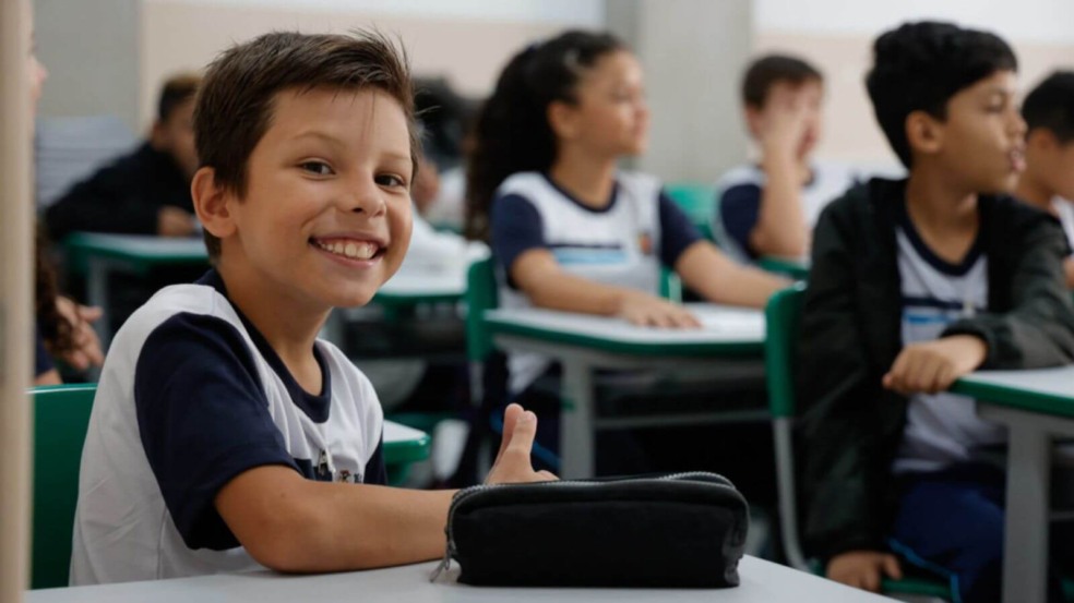 Criança em escola de Jundiaí Criança em escola de Jundiaí