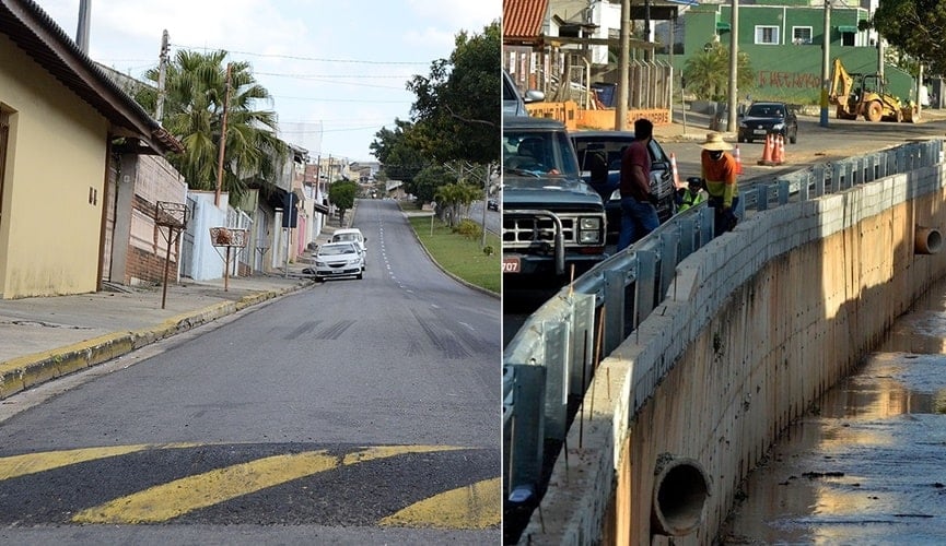 Foto de lombada, à esquerda; foto de defensora, à direita
