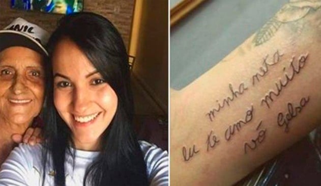 neta tatua carta de avó