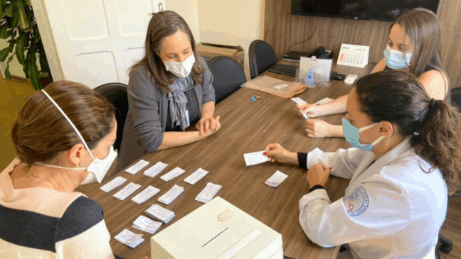 Processo de apuração dos votos (Foto: Divulgação/HCSVP)