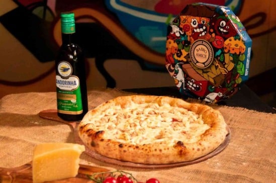 Pizza de frango com catupiry da Babbo Amice