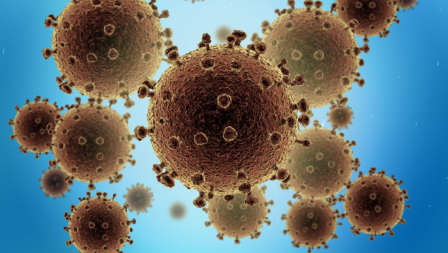 Desenho gráfico do novo coronavírus