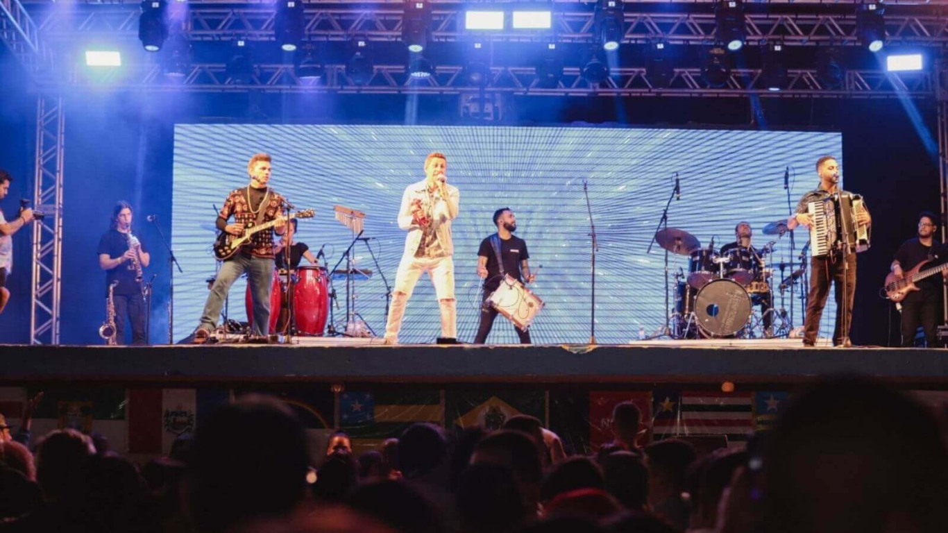 Banda em palco
