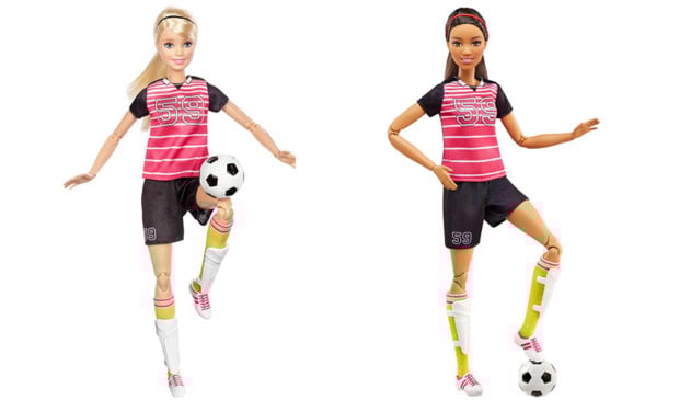 Barbie jogadora de futebol