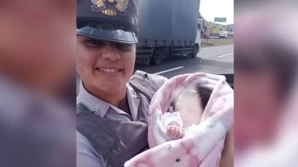 Bebê engasgado salvo por policial em Jundiaí