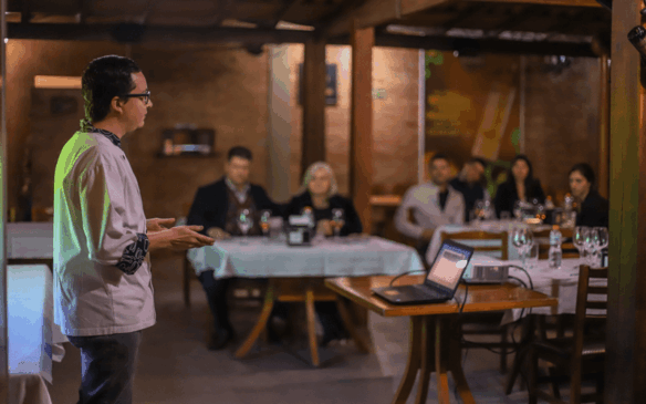 O jantar terá quatro tempos, produzidos pelo Chef Bruno. (Foto: Lari Resende @entredrinksecafes)