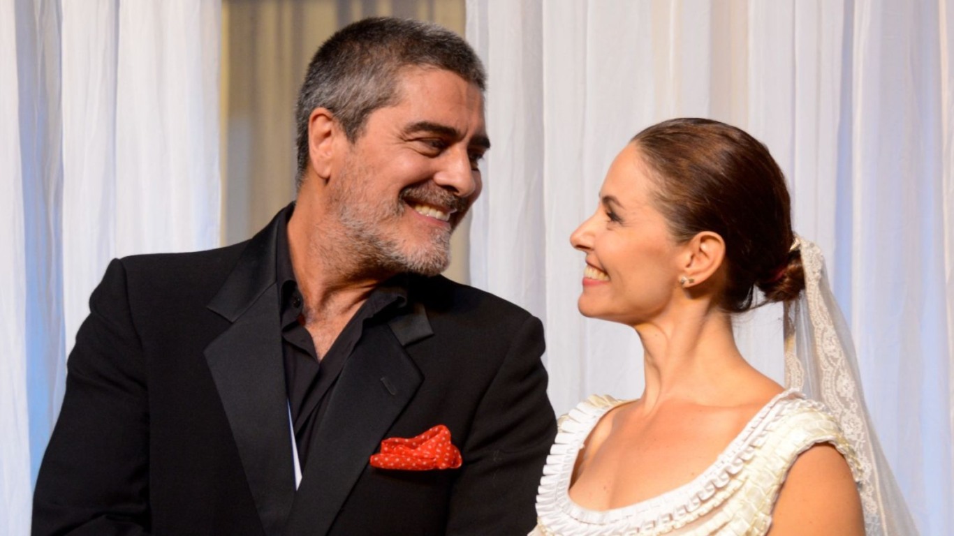 Bianca Rinaldi e Junno Andrade são, respectivamente, Tânia Mara e Luís Alberto