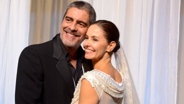 Bianca Rinaldi e Junno Andrade são, respectivamente, Tânia Mara e Luís Alberto