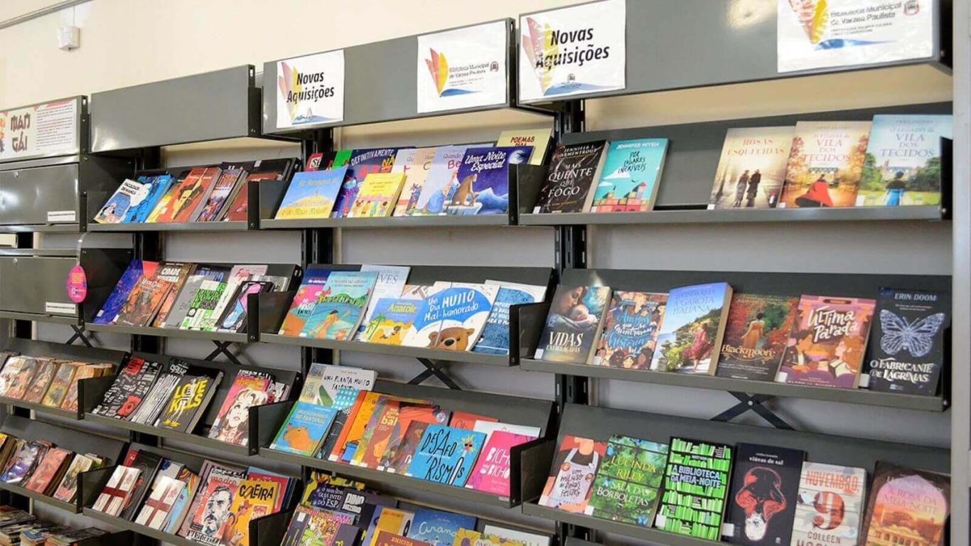 Livros recebidos na Biblioteca Municipal de Várzea Paulista