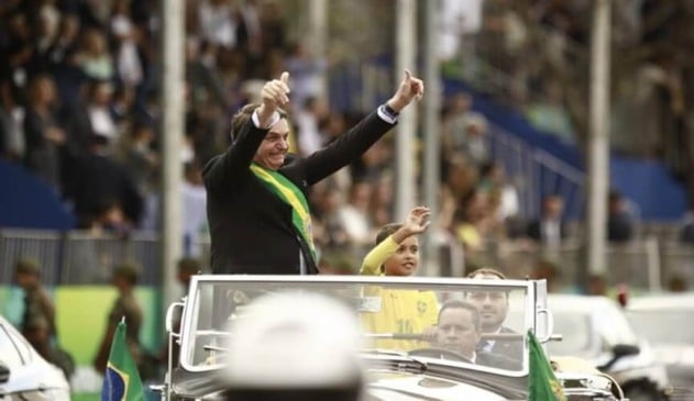 Bolsonaro abre desfile de 7 de Setembro em Brasília
