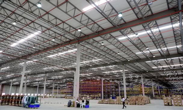 Galpão de CD por dentro