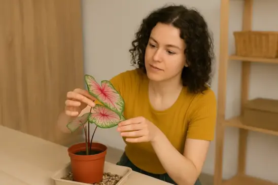 Caládio desidratado perde a cor Veja como manter a umidade