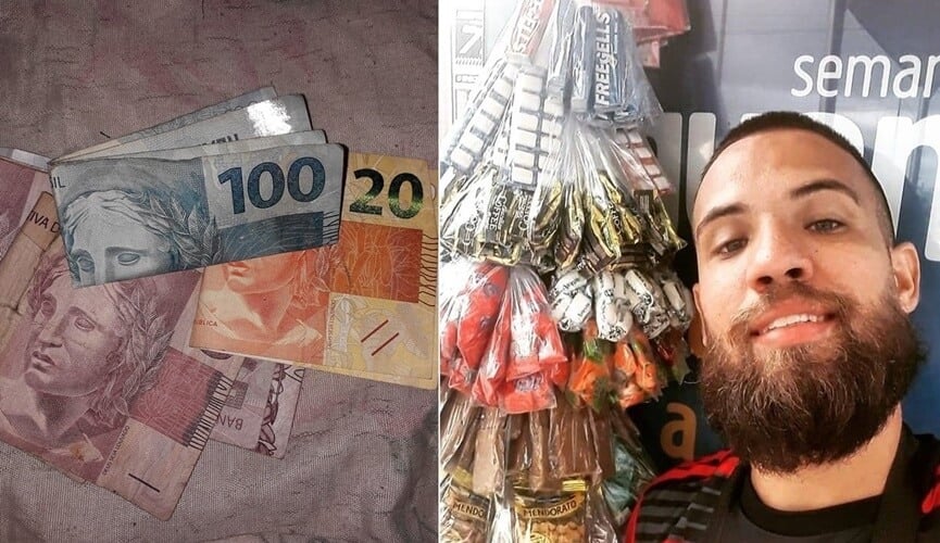 Camelô procura cliente que pagou balas de R$ 2 com nota de R$ 100 para devolver troco