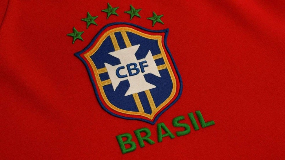 Nova camisa vermelha da seleção brasileira