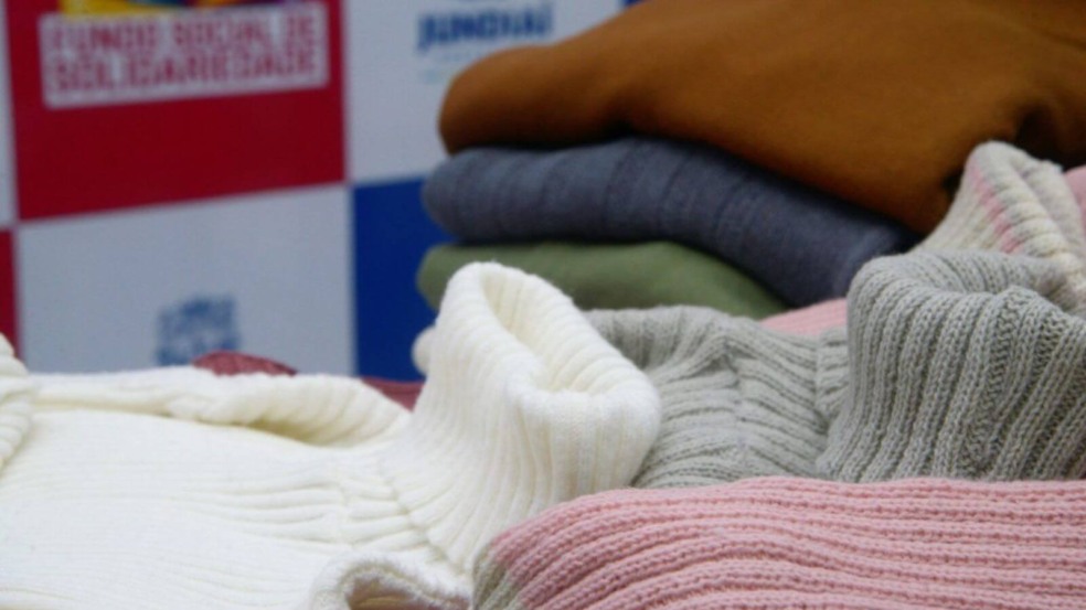 Agasalhos da campanha de inverno de Jundiaí