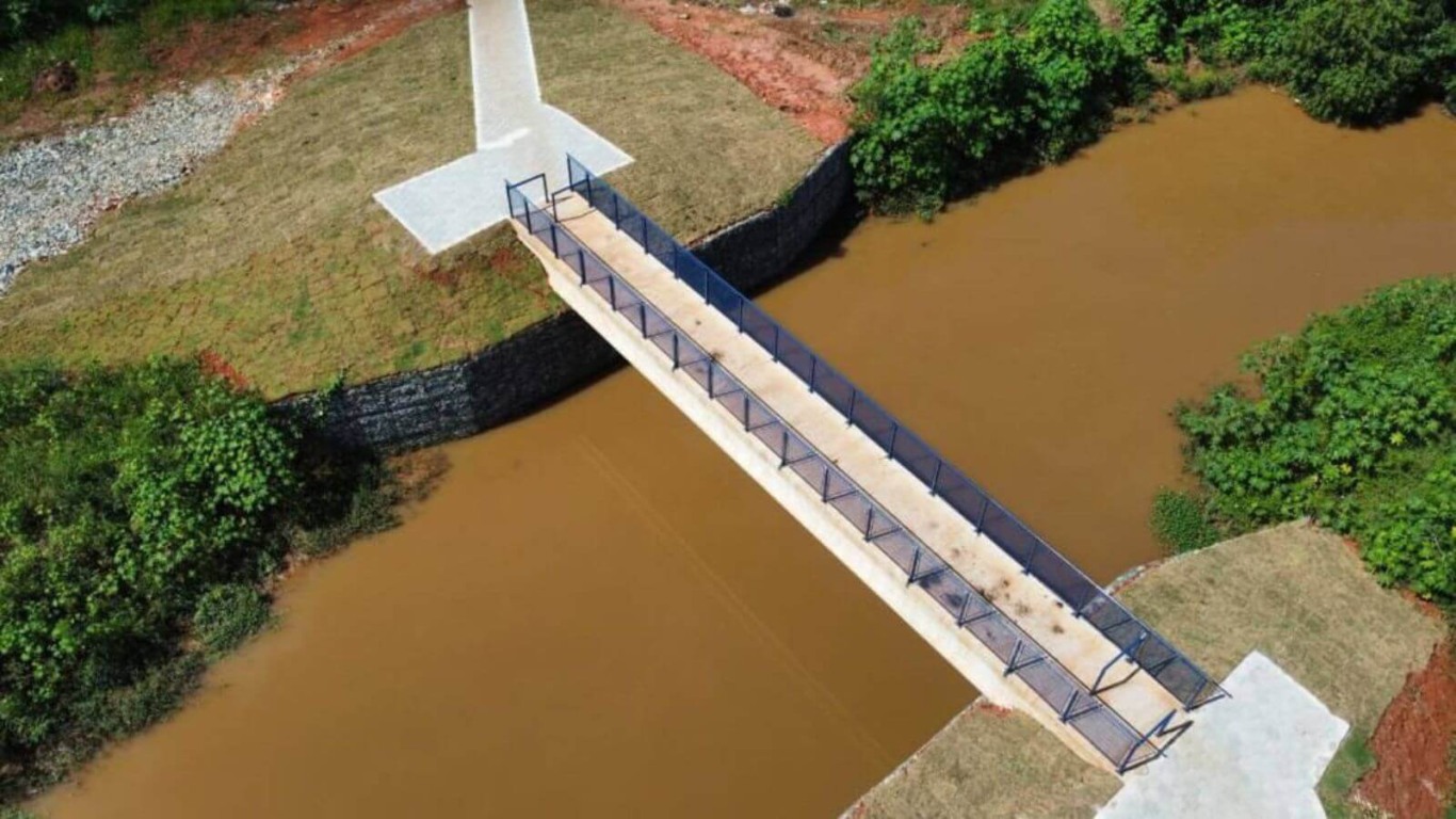 Ponte do Jardim Marchetti, em Campo Limpo Paulista