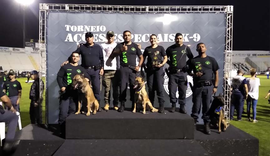 Canil da Guarda Municipal é campeão em torneio da Polícia Militar