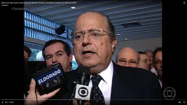 Morre em São Paulo Carlos Eduardo Moreira Ferreira, presidente emérito da FIESP do CIESP (Foto: Reprodução/Rede Globo)