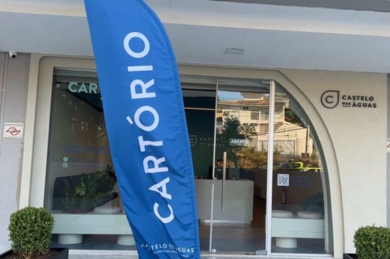 Fachada do Cartório Castelo das Águas, em Jundiaí