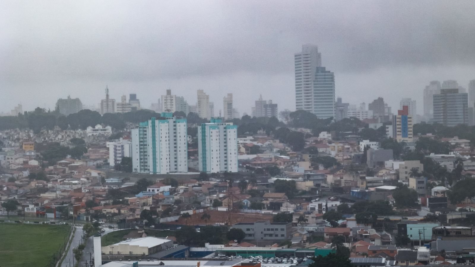 Jundiaí com tempo nublado