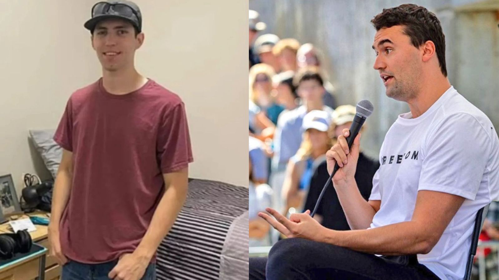 Tyler Robinson e Charlie Kirk