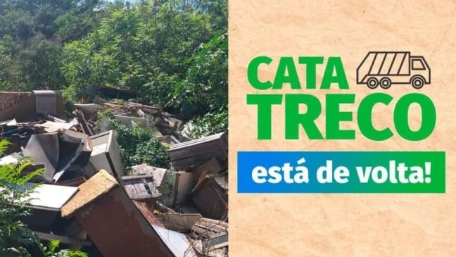 Campo Limpo Paulista retoma o serviço de Cata Treco nesta quarta (29)