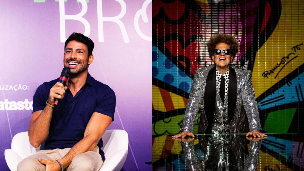Cauã Reymond e Romero Britto