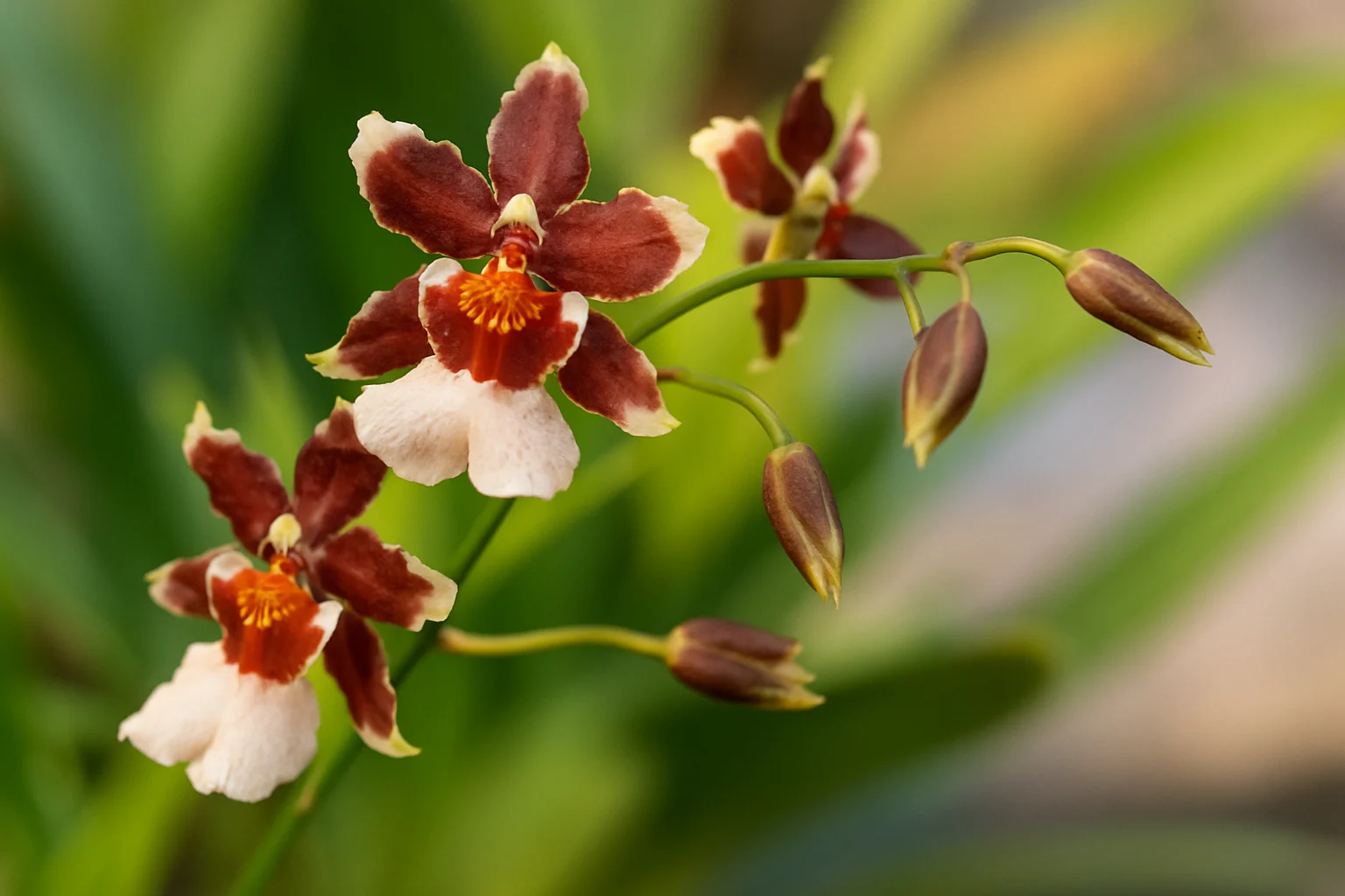 Orquídea chocolate: 5 cuidados para florir o ano inteiro