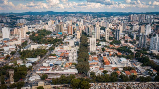 Cidade de Jundiaí vista de cima