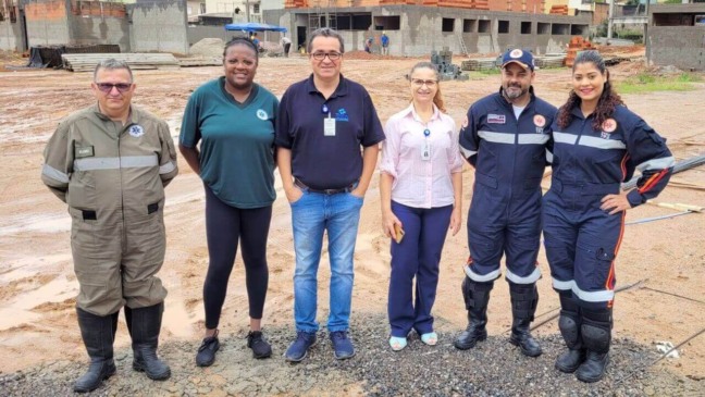 Colaboradores visitam obras do novo prédio do SAMU e SAEC de Jundiaí