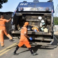 Coletores de lixo de Jundia&iacute;