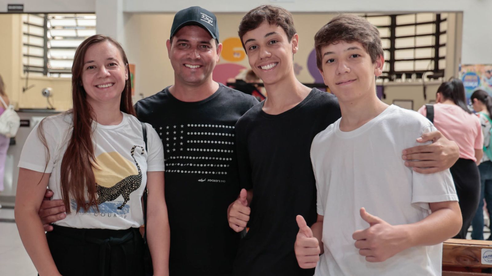 Michele, Fernando, Adrian e Peterson