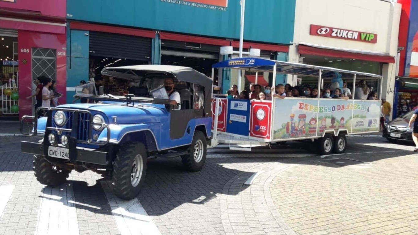 Trenzinho Expresso da Alegria no Centro de Jundiaí