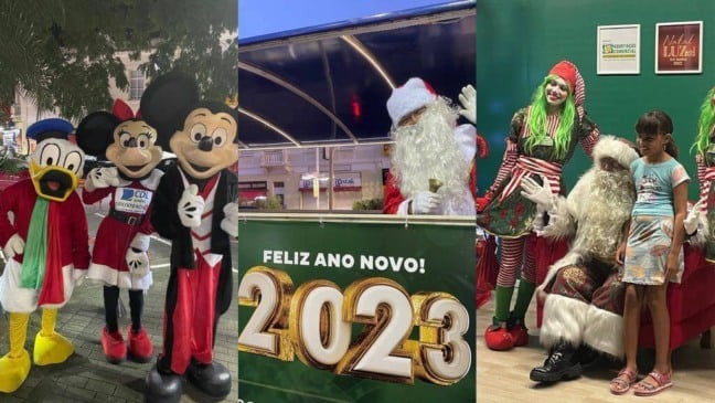 Personagens no Centro de Jundiaí