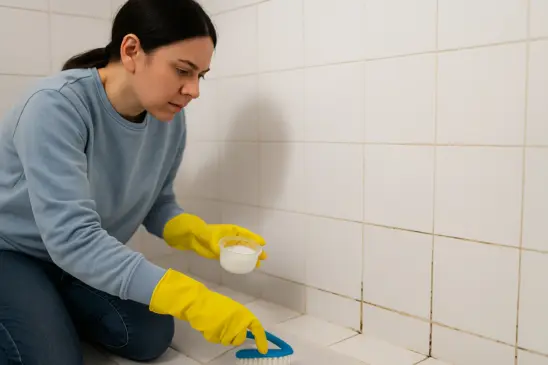 Como limpar o rejunte do banheiro com mistura poderosa em 1 minuto