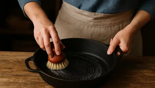 Como preservar sua panela de ferro e limpá-la sem danificar o material