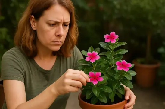 Como reviver a vinca quando ela parece saudável, mas não cresce